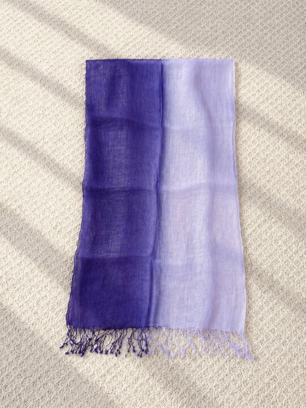 100% Linen Ombre Scarf - Brand New